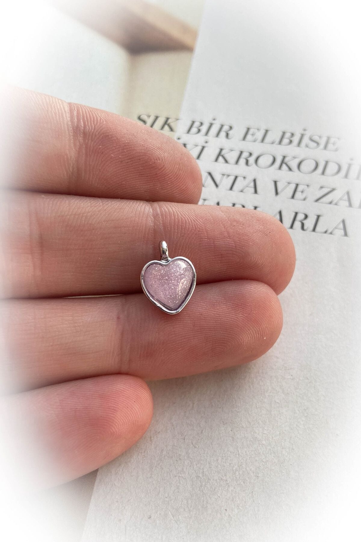 Rodyum Kaplama Minimal Model Kolye Ucu 5 Farklı Renk ve Model Seçeneği