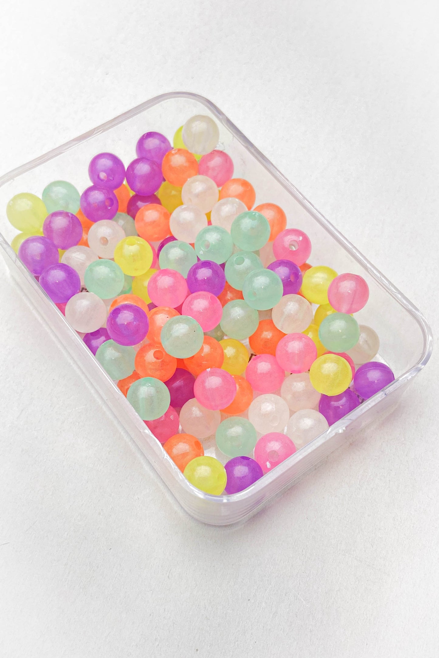 Akrilik Pastel Renkli Boncuk 9 mm