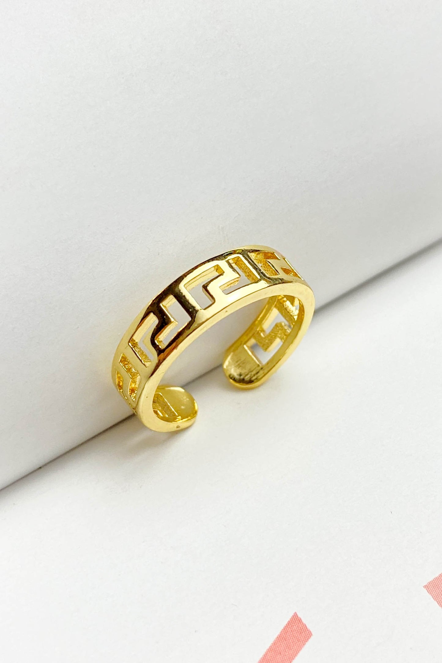 Pirinç Döküm Yüzük Labirent Gold Silver