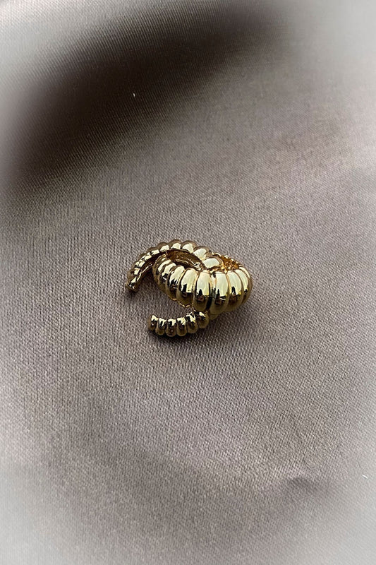 Çift (2 adet) Bombeli Kruvasan Kıkırdak Küpe Ear Cuff