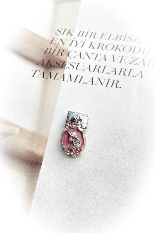 Gümüş Renk Kararmaz İtalyan Bileklik Mineli Charm 27 Farklı Model