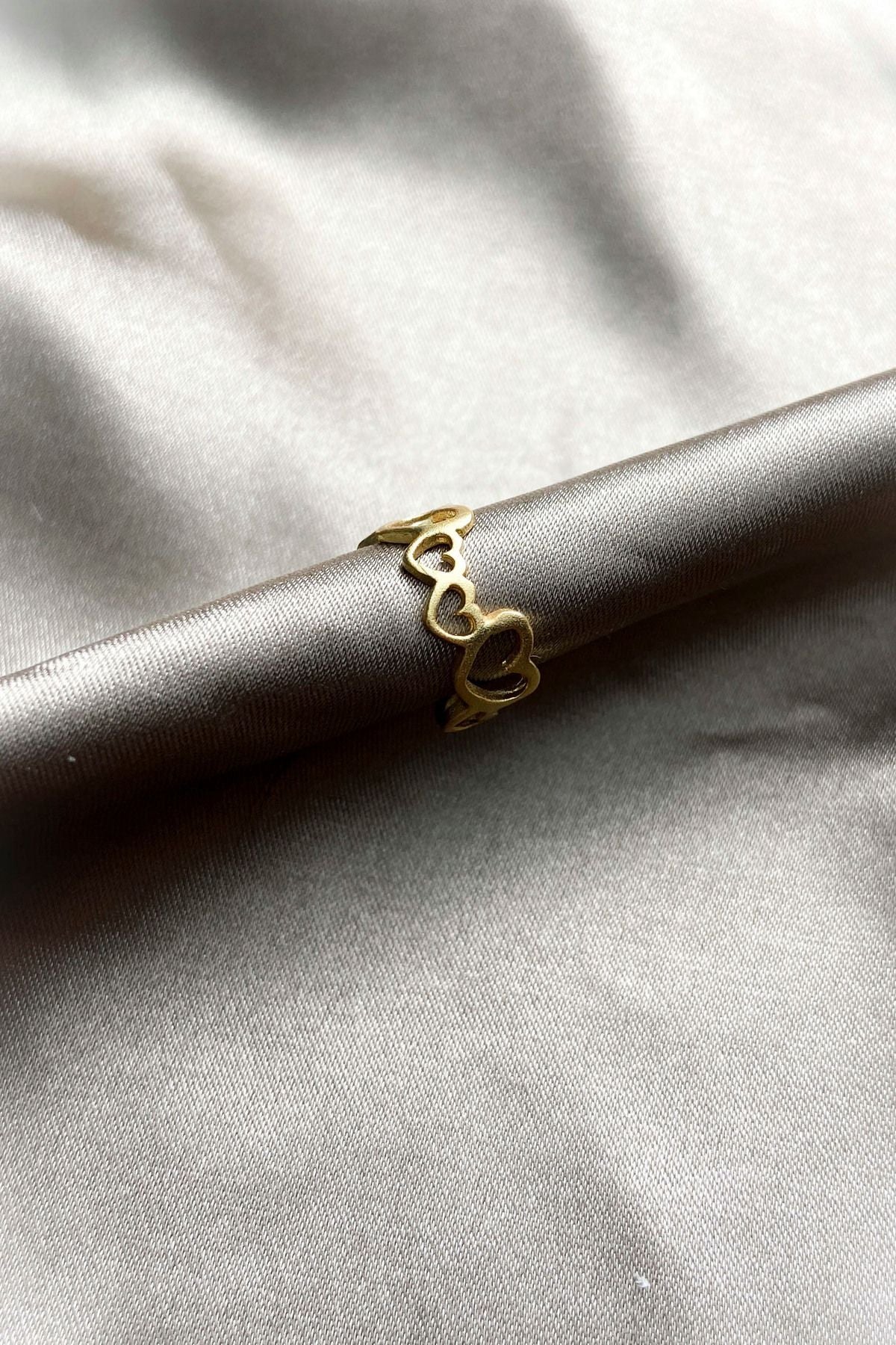 Kalp İşlemeli Kıkırdak Küpe 925 Gümüş Kaplama Ear Cuff Kadın Küpe Çelik