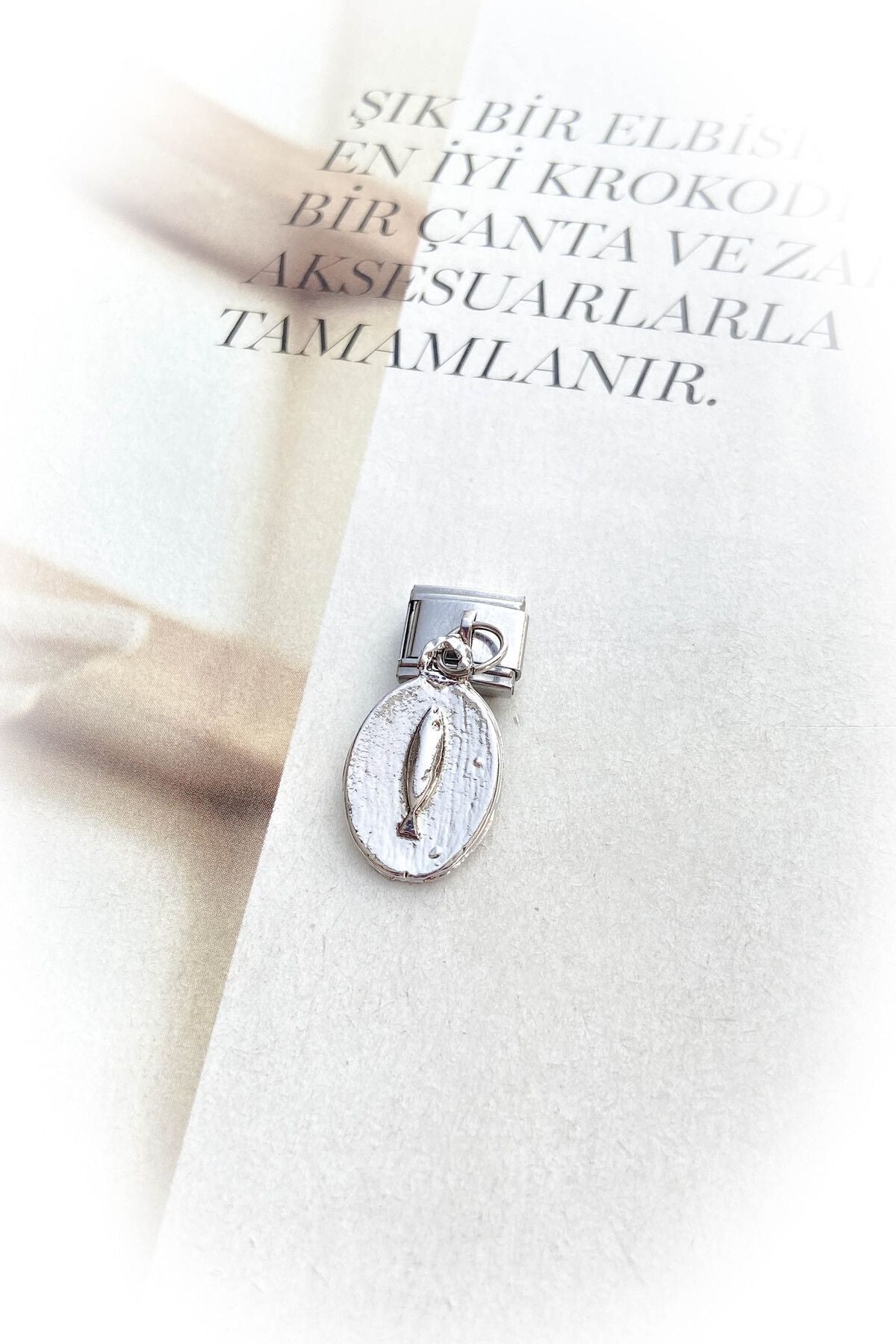 Gümüş Renk Kararmaz İtalyan Bileklik Charm 12 Farklı Model