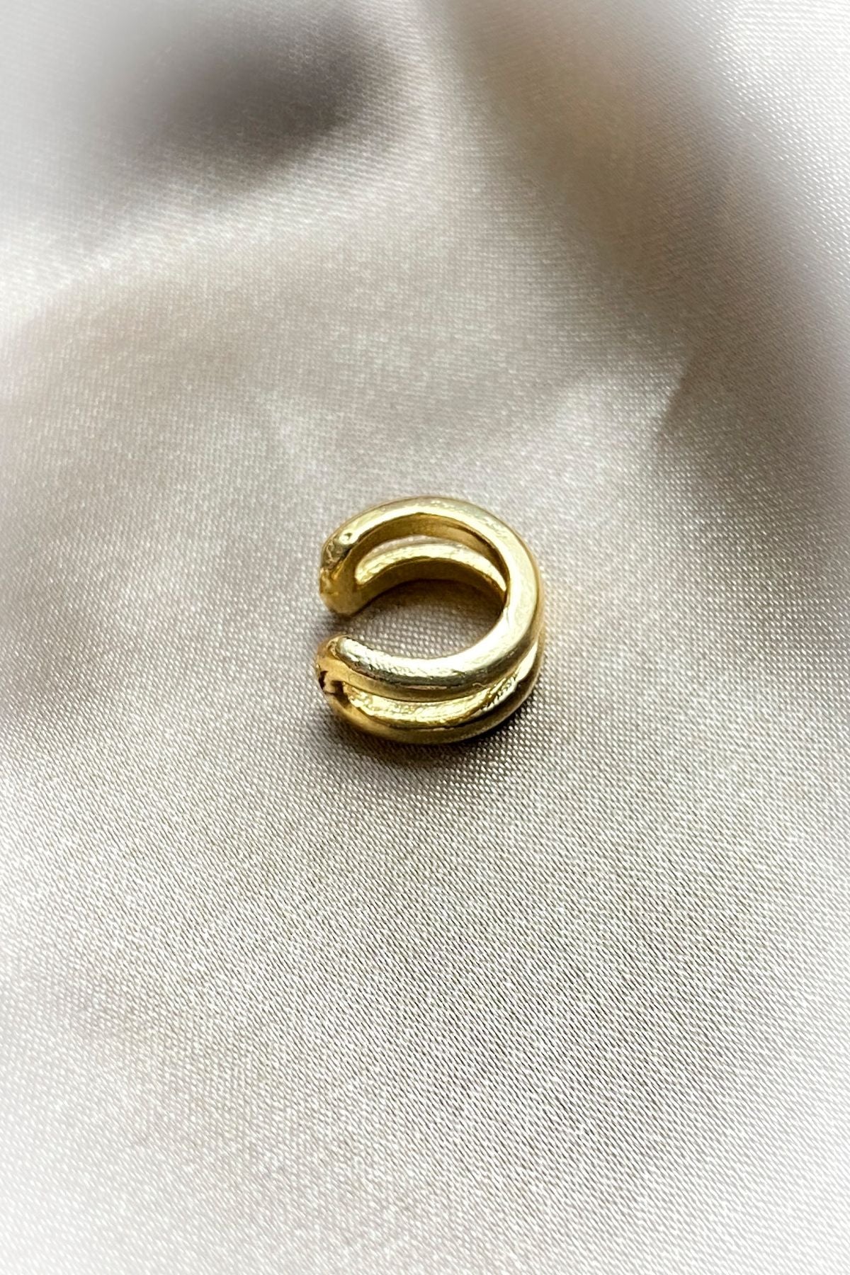 Halka Kıkırdak Küpe Rodyum Kaplama Ear Cuff Kadın Küpe