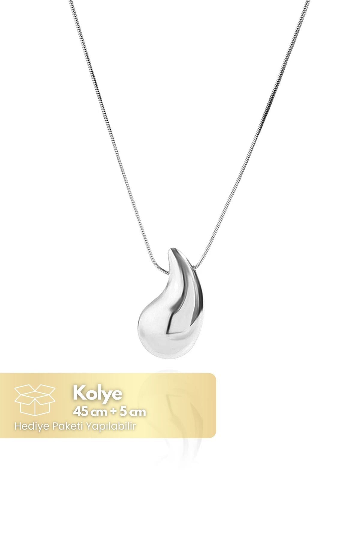 Bottega Kolye Kadın Su Damlası Göz Yaşı Kolye