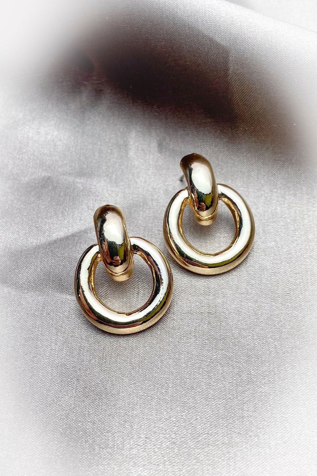 Çoklu Halka Küpe Kadın Küpe iç içe geçmeli