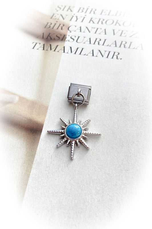 Gümüş Renk Kararmaz İtalyan Bileklik Mineli Charm 27 Farklı Model