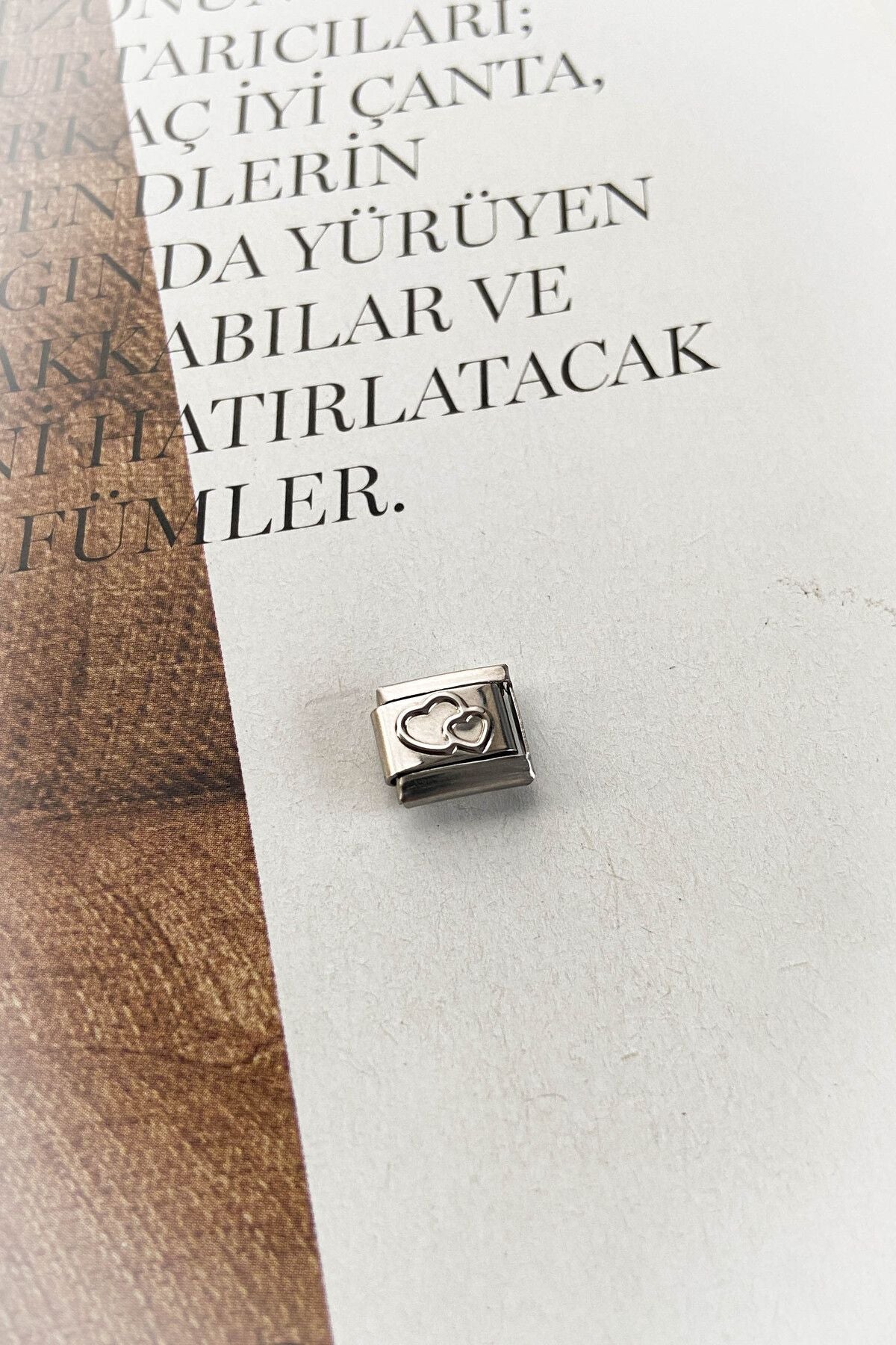 İtalyan Bileklik Çelik Charm 5 Farklı Model