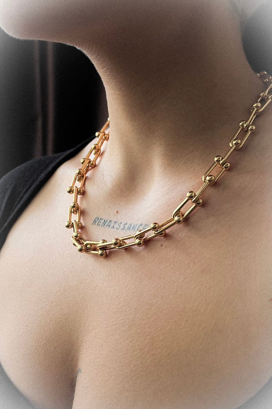 Garantili Tiffany Çelik Kolye 45-60 cm Kararmaz Altın gold gümüş renk
