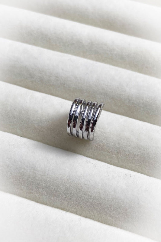 Çok Sıralı Kıkırdak Küpe 925 Gümüş Kaplama Ear Cuff Kadın Küpe Çelik