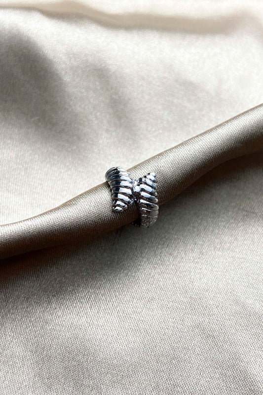 Sarmal Bombeli Kıkırdak Küpe 925 Gümüş Kaplama Ear Cuff Kadın Küpe Çelik