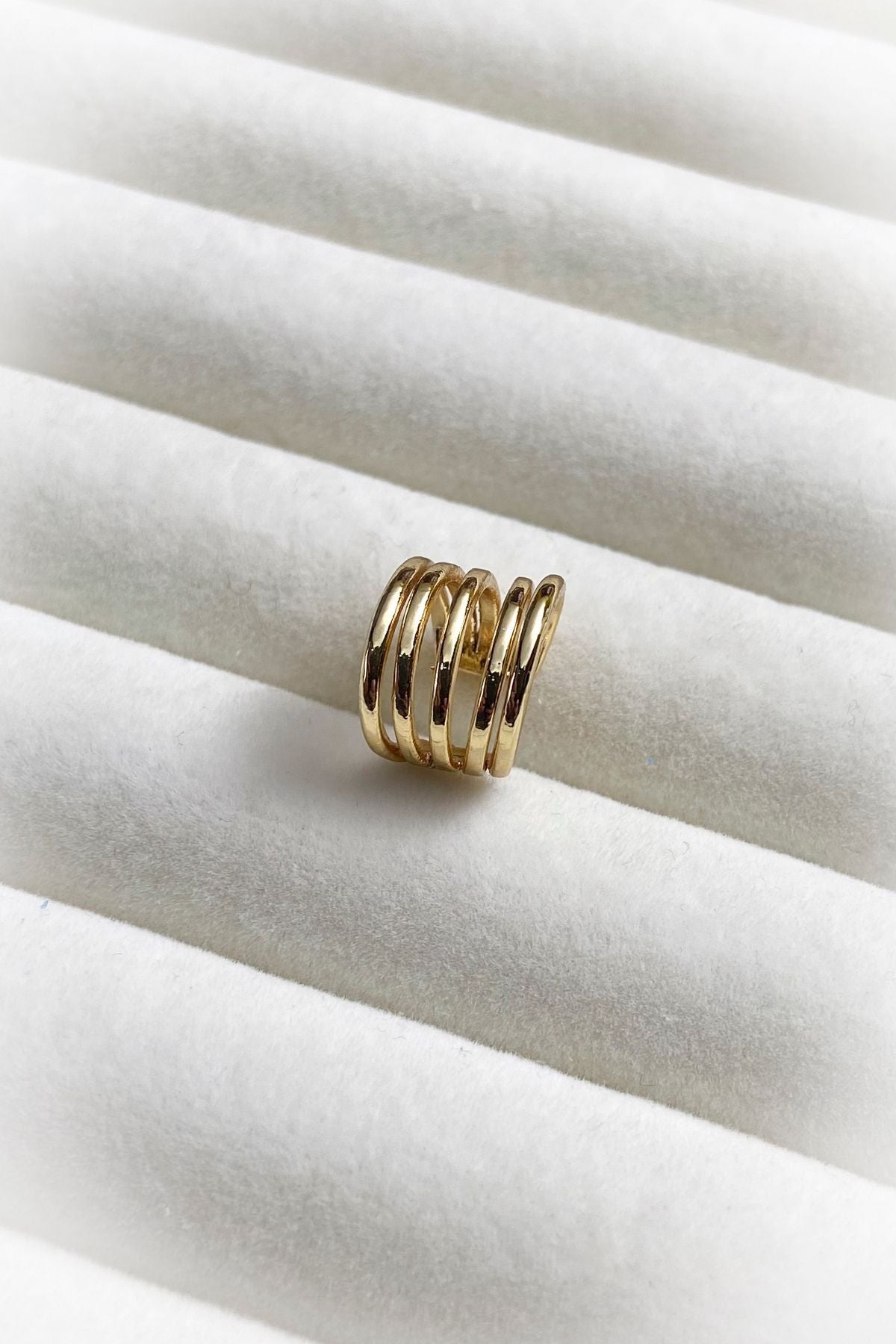Çok Sıralı Kıkırdak Küpe 925 Gümüş Kaplama Ear Cuff Kadın Küpe Çelik