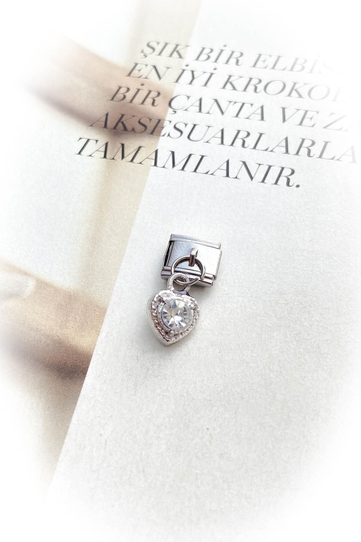 Gümüş Renk Kararmaz İtalyan Bileklik Charm 12 Farklı Model