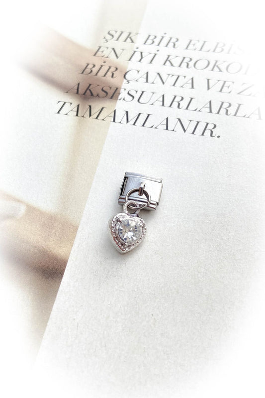 Gümüş Renk Kararmaz İtalyan Bileklik Charm 12 Farklı Model