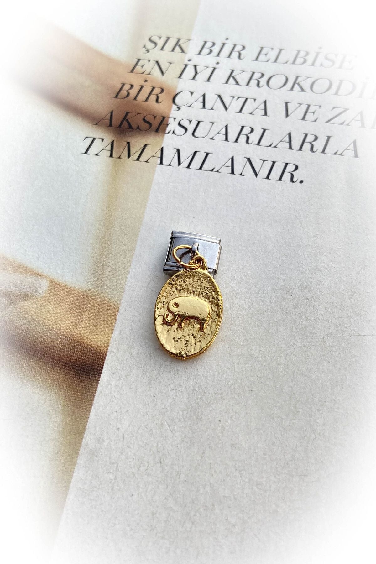 Altın Renk Kararmaz İtalyan Bileklik Charm 9 Farklı Model