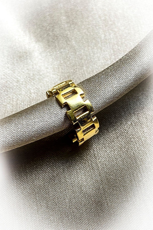 Zincir Desenli Kalın Kıkırdak Küpe 925 Gümüş Kaplama Ear Cuff Kadın Küpe Çelik