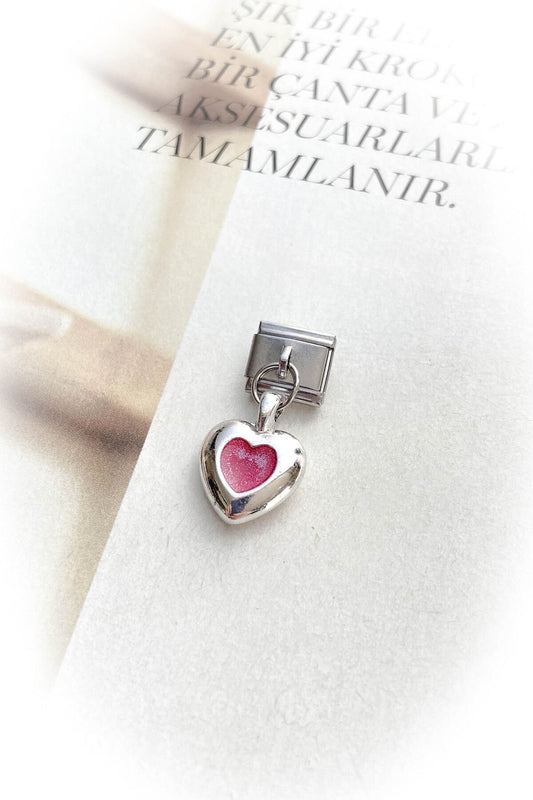 Gümüş Renk Kararmaz İtalyan Bileklik Mineli Charm 27 Farklı Model