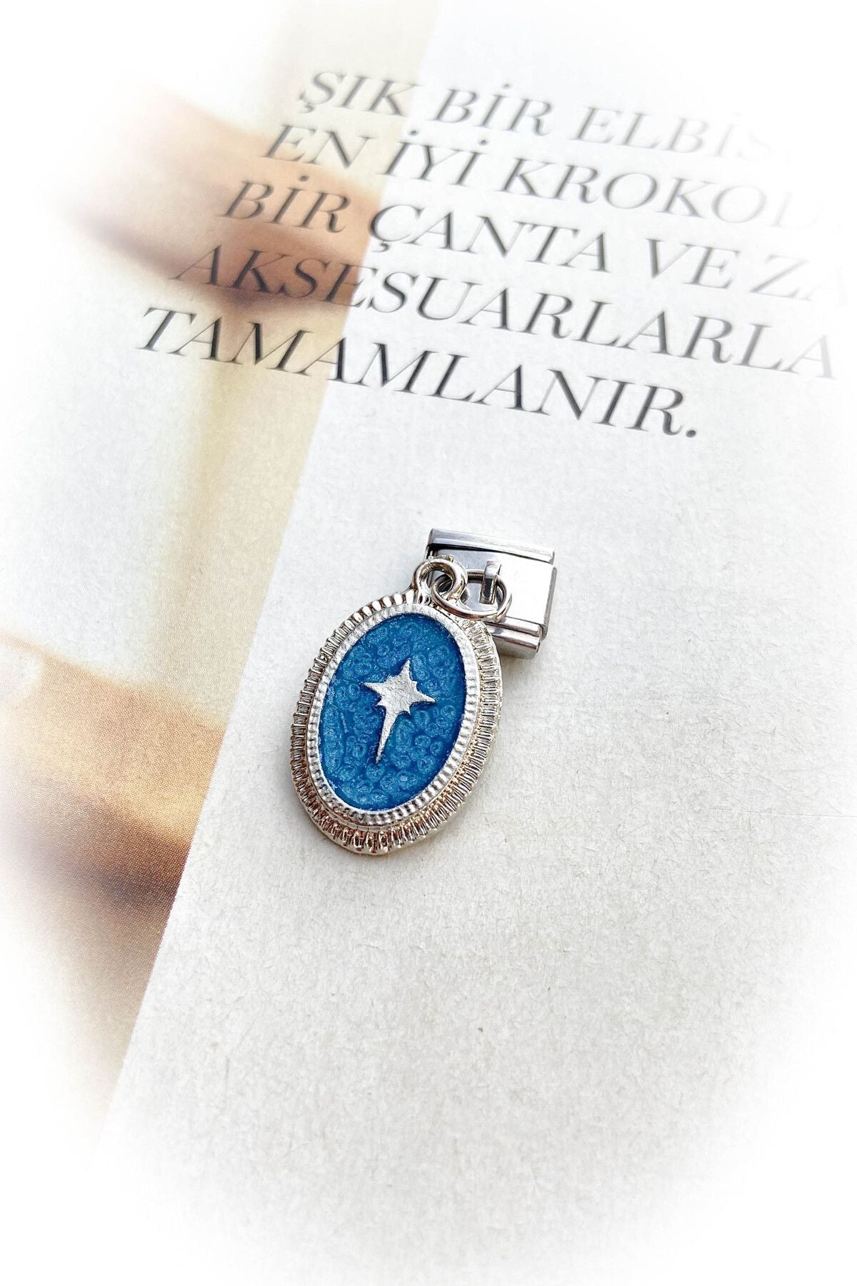 Gümüş Renk Kararmaz İtalyan Bileklik Mineli Charm 27 Farklı Model