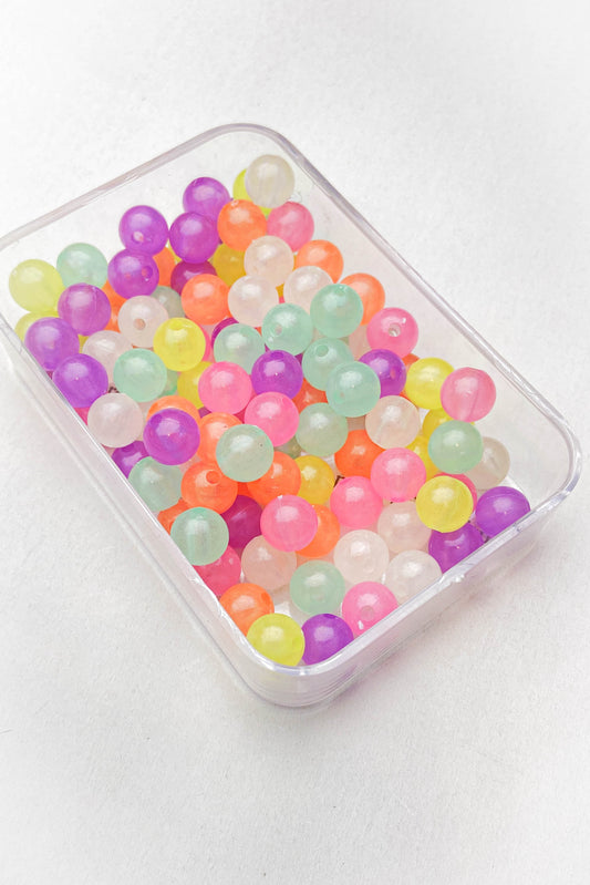 Akrilik Pastel Renkli Boncuk 9 mm