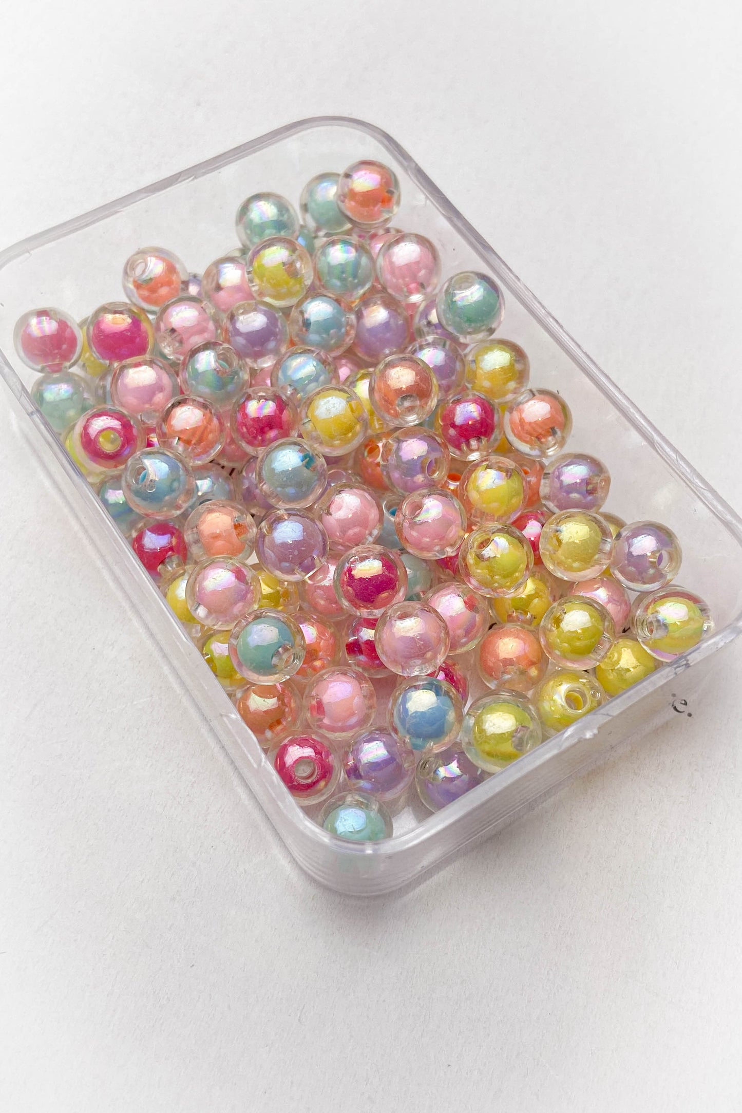 Akrilik Renkli Boncuk - 9 mm