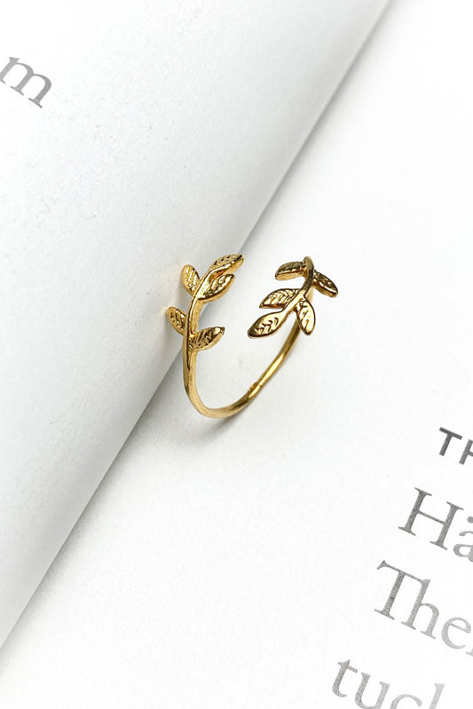 Pirinç Döküm İnce Yaprak Yüzük