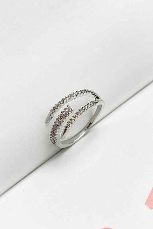 Pirinç Döküm Yüzük Pençe Taşlı Yüzük Gold Silver