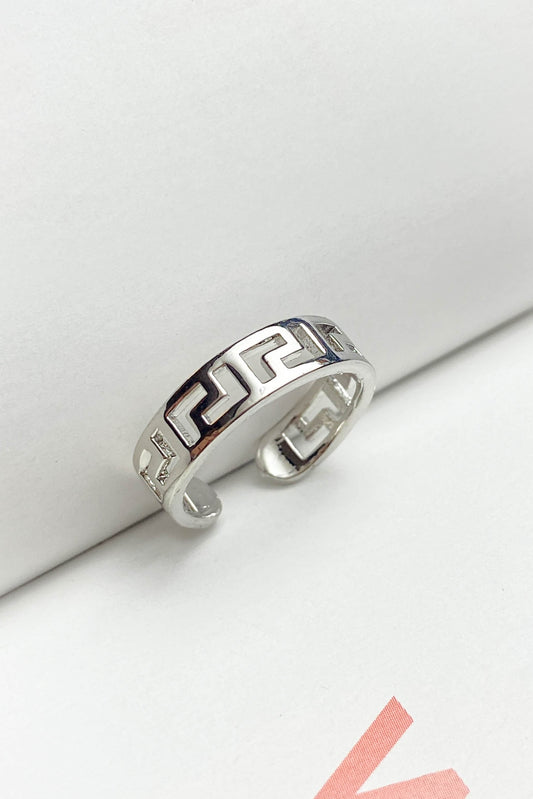 Pirinç Döküm Yüzük Labirent Gold Silver