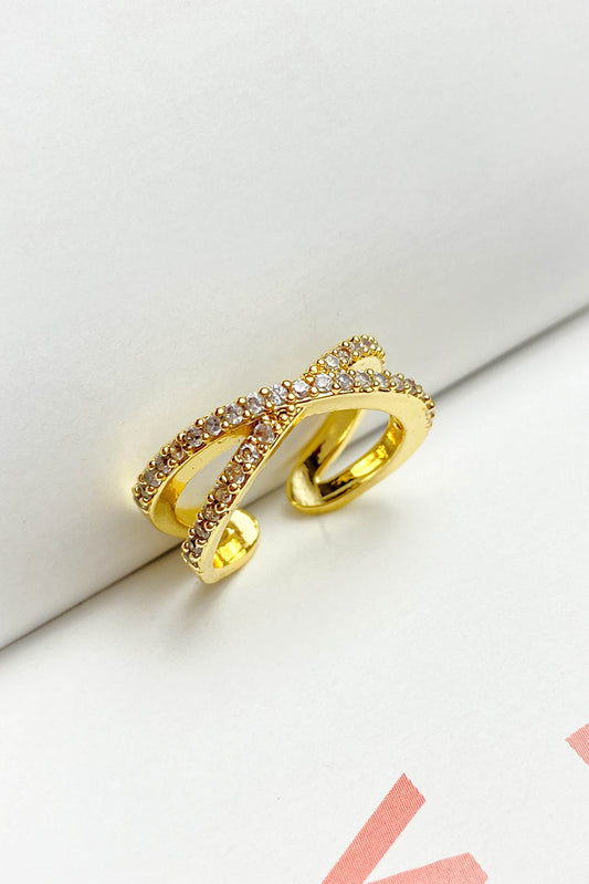 Pirinç Döküm Yüzük X Yüzük Gold Silver