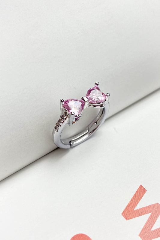 Pirinç Döküm Taşlı Fiyonk Yüzük Gold Silver