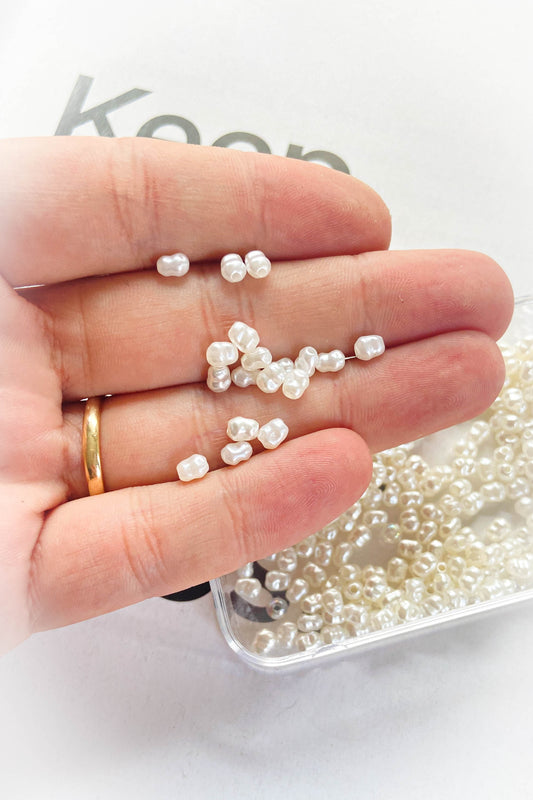 Şekilsiz İnci Boncuk Delikli Akrilik