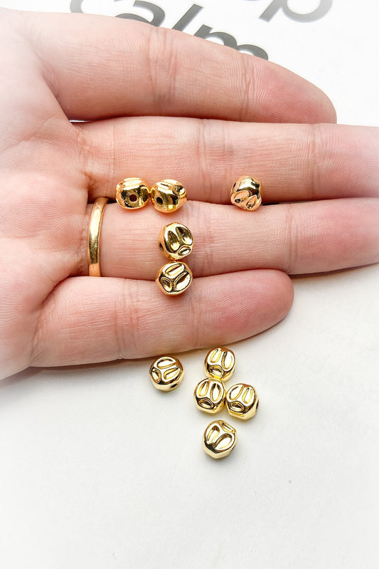 Metal Döküm Yamuk Yuvarlak Bileklik - Kolye Ara Aparatı Kaplama