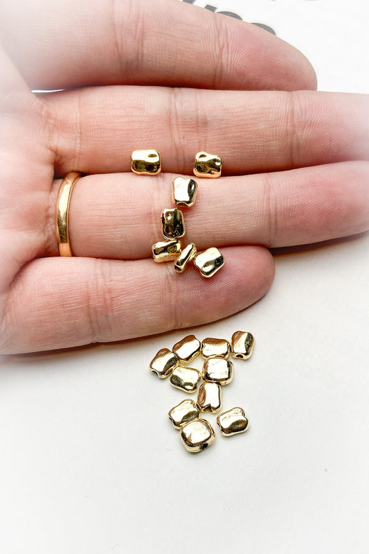 Metal Döküm Yamuk Dikdörtgen Bileklik - Kolye Ara Aparatı Kaplama