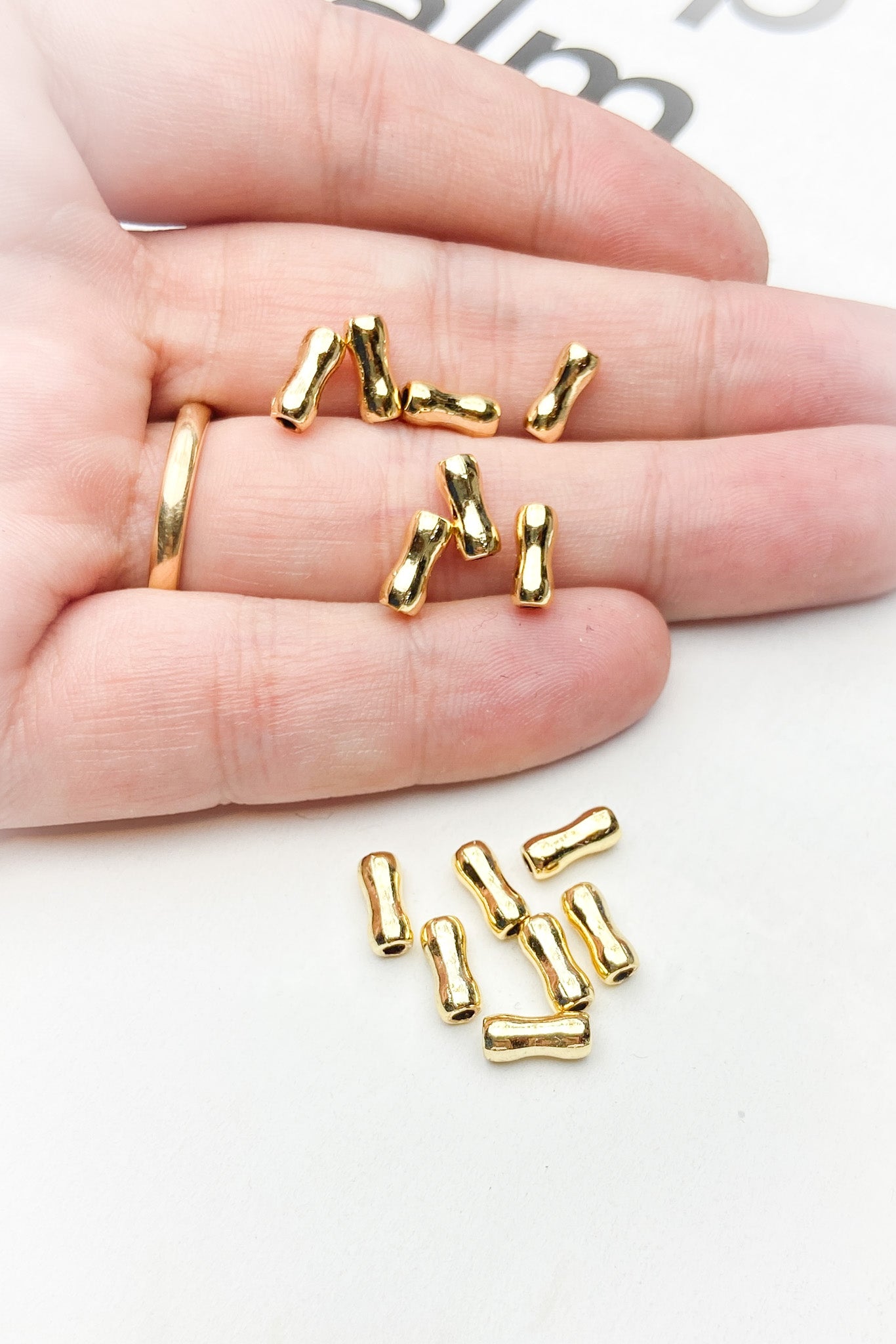 Metal Döküm Yamuk Boru Bileklik - Kolye Ara Aparatı Kaplama